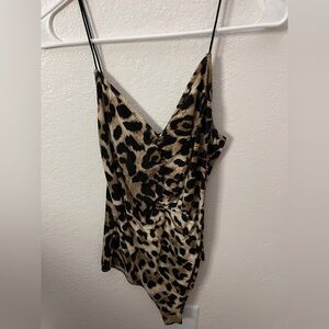 Fashion Nova Leopard Print Bodysuit